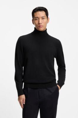 Rollneck sweater in cashmere by HUGO BOSS