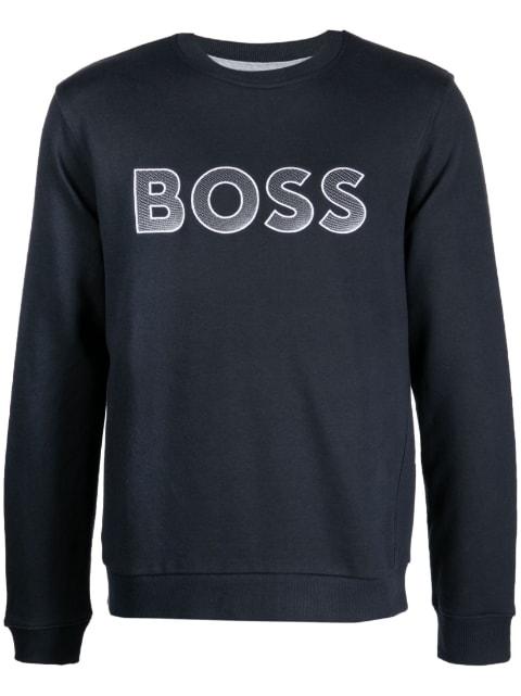 Salbo logo-embroidered sweatshirt by HUGO BOSS