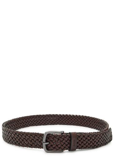 Sash braided leather belt by HUGO BOSS