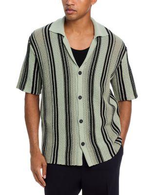 Seesorn Knit Stripe Shirt by HUGO BOSS