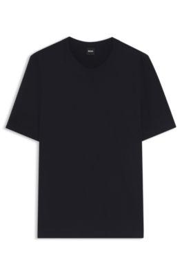 Short-sleeved sweater with knitted structure by HUGO BOSS Short-sleeved sweater with knitted structure by HUGO BOSS
