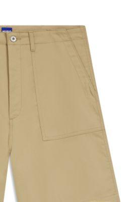 Shorts in mercerised cotton canvas by HUGO BOSS