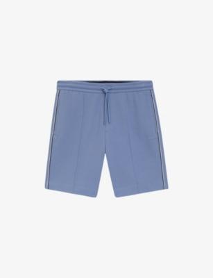 Side-Stripe Cotton-Blend Shorts by HUGO BOSS