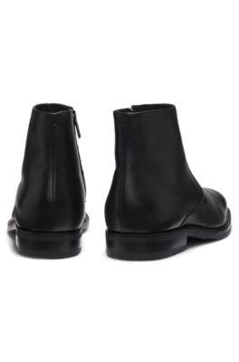 Side-zip boots in leather by HUGO BOSS