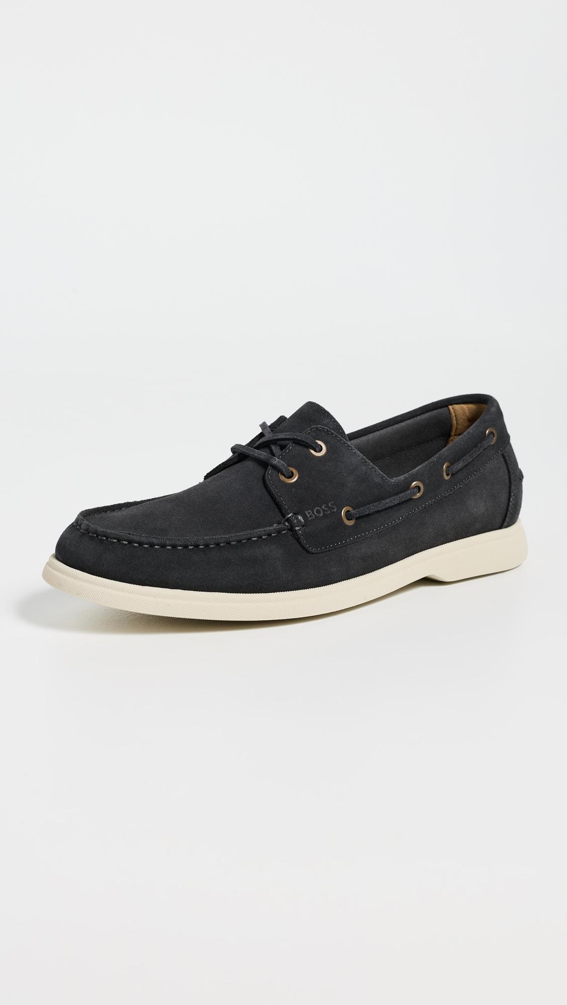 Sienne Suede Boat Shoes by HUGO BOSS