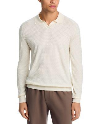 Silk Long Sleeve Sweater Polo by HUGO BOSS