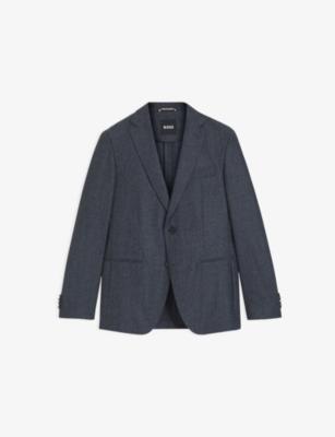 Single-Breasted Notch-Lapel Wool Blazer by HUGO BOSS