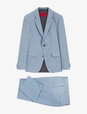 Slim-Fit Single-Breasted Wool-Blend Suit by HUGO BOSS
