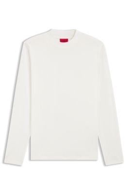 Slim-fit T-shirt in mercerised cotton by HUGO BOSS