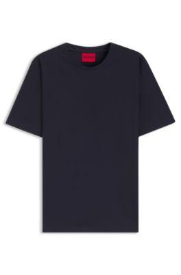 Slim-fit T-shirt with mercerised cotton by HUGO BOSS