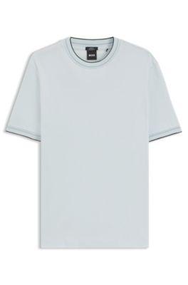 Slim-fit cotton T-shirt with crew neck by HUGO BOSS