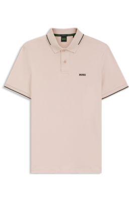 Slim-fit cotton polo shirt by HUGO BOSS