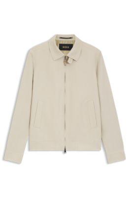 Slim-fit jacket in linen by HUGO BOSS