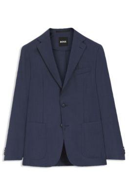 Slim-fit jacket in washable virgin wool by HUGO BOSS Slim-fit jacket in washable virgin wool by HUGO BOSS