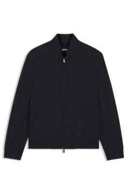 Slim-fit jacket in wrinkle-resistant fabric by HUGO BOSS