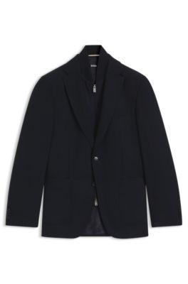 Slim-fit jacket with integrated vest by HUGO BOSS