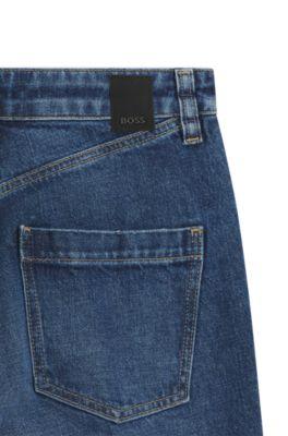 Slim-fit jeans in indigo stretch denim by HUGO BOSS
