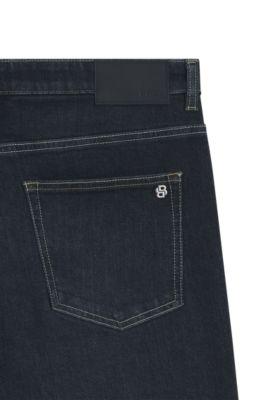 Slim-fit jeans with contrast stitching by HUGO BOSS