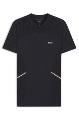 Slim-fit polo in seamless body-mapping jersey by HUGO BOSS