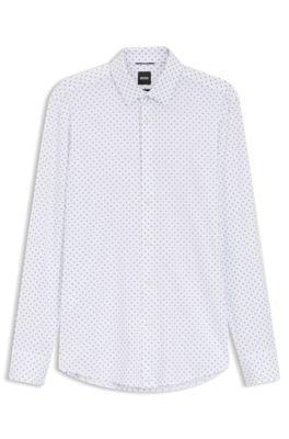 Slim-fit shirt in Italian-made performance-stretch jersey by HUGO BOSS