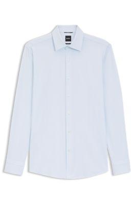 Slim-fit shirt in Italian performance-stretch jersey by HUGO BOSS