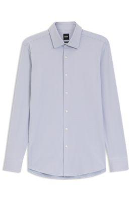 Slim-fit shirt in Italian performance-stretch jersey by HUGO BOSS