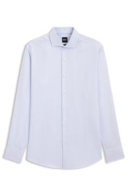 Slim-fit shirt in cotton twill by HUGO BOSS