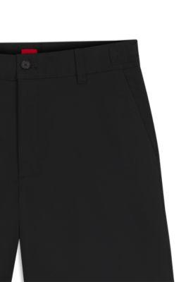 Slim-fit shorts in mercerized stretch cotton by HUGO BOSS