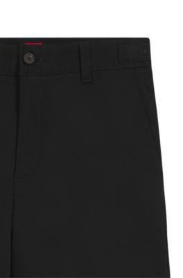 Slim-fit shorts in stretch-cotton twill by HUGO BOSS