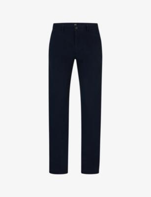 Slim-fit straight-leg stretch-cotton chinos by HUGO BOSS