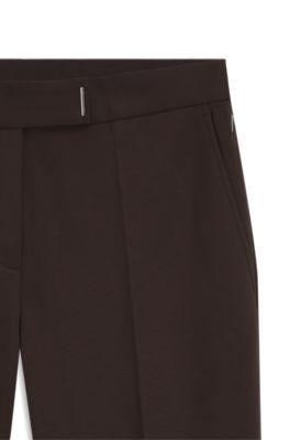 Slim-fit trousers in stretch jersey by HUGO BOSS