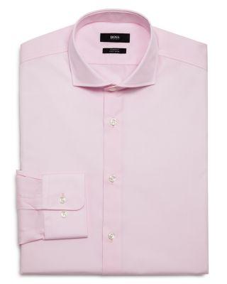 Solid Sharp Fit Dress Shirt by HUGO BOSS