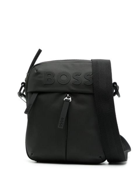Stormy logo-embossed crossbody bag by HUGO BOSS