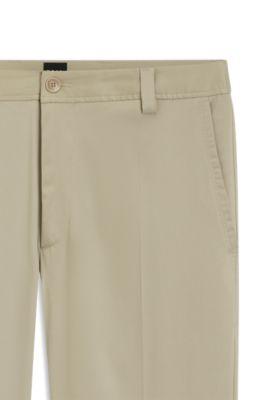 Straight-fit trousers in stretch twill by HUGO BOSS