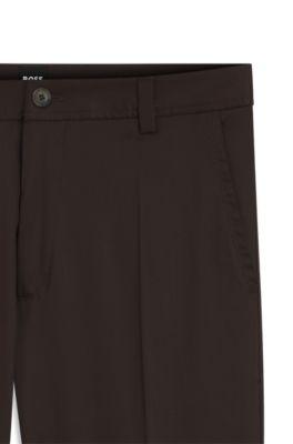 Straight-fit trousers in stretch twill by HUGO BOSS