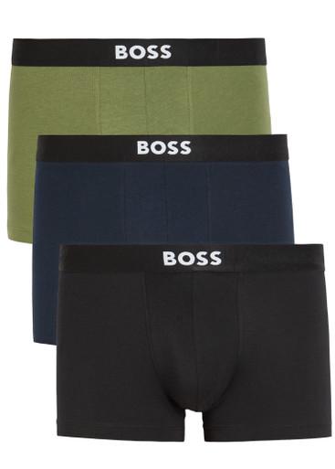 Stretch-cotton boxer briefs - set of three by HUGO BOSS
