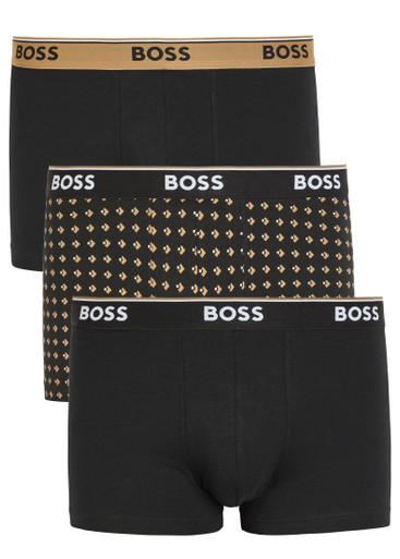 Stretch-cotton boxer briefs - set of three by HUGO BOSS