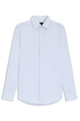 Striped slim-fit shirt in performance-stretch fabric by HUGO BOSS