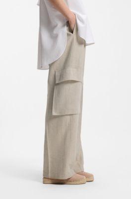 Suede espadrilles with jute midsole by HUGO BOSS