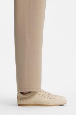 Suede sneakers with logo details by HUGO BOSS