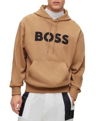 Sullivan Cotton Logo Print Regular Fit Hoodie by HUGO BOSS