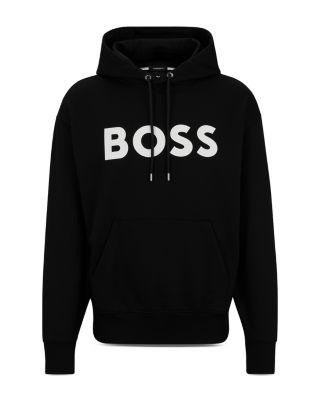 Sullivan Cotton Logo Print Regular Fit Hoodie by HUGO BOSS
