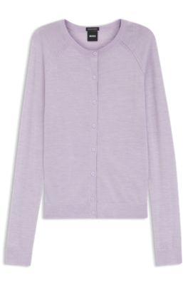 Superfine merino wool cardigan by HUGO BOSS