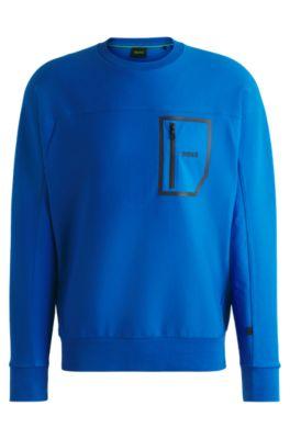 Sweatshirt with decorative reflective print by HUGO BOSS