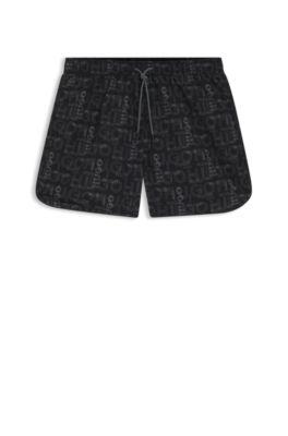Swim shorts with all-over print by HUGO BOSS
