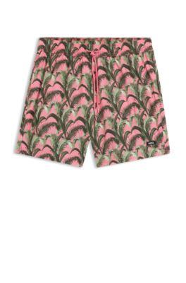 Swim shorts with all-over print by HUGO BOSS