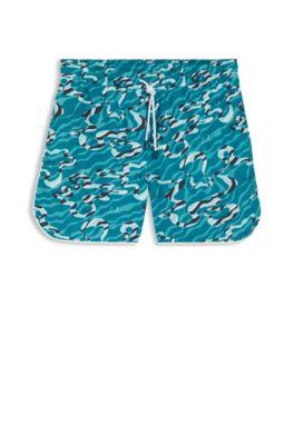 Swim shorts with all-over print by HUGO BOSS