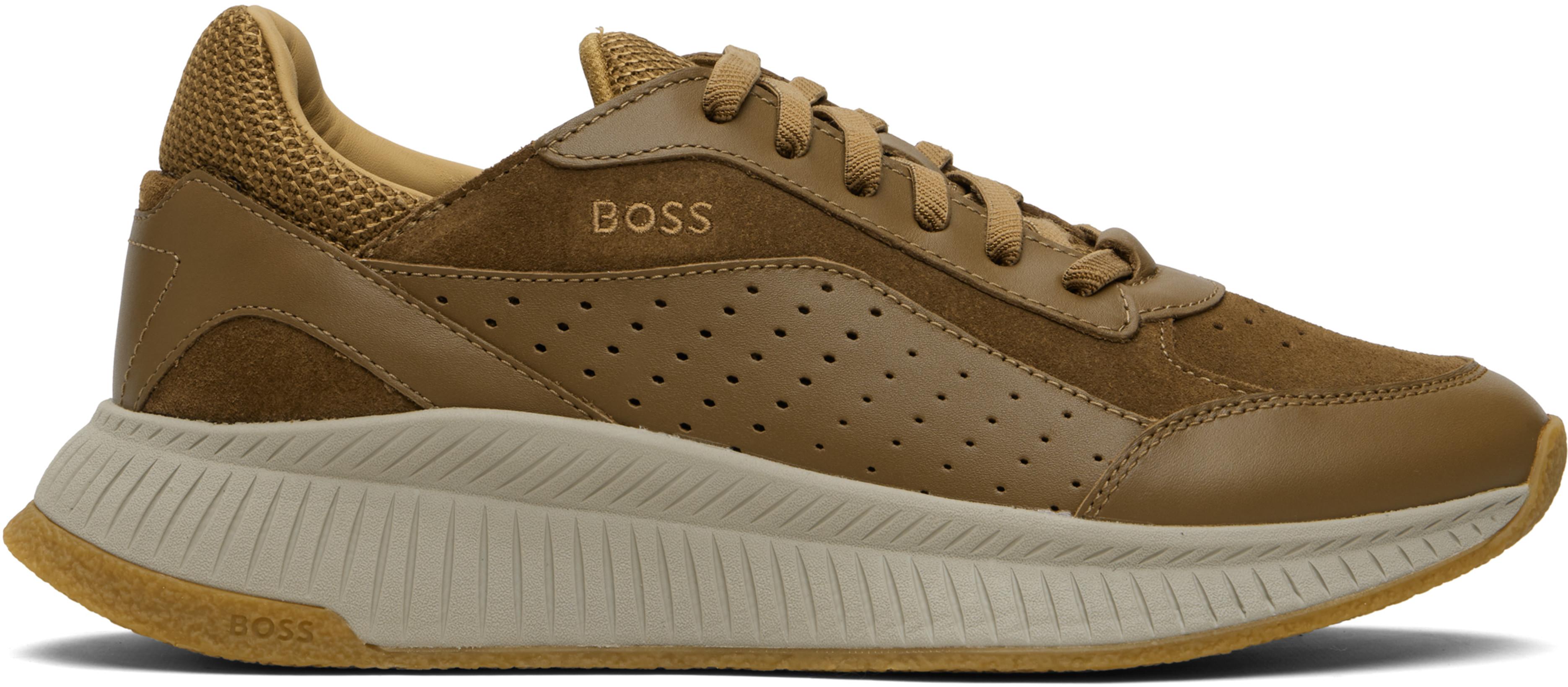 Tan TTNM EVO Sneakers by HUGO BOSS