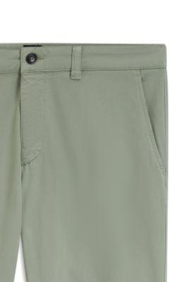 Tapered-fit chinos in a structured cotton by HUGO BOSS
