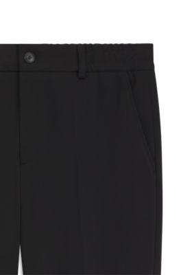 Tapered-fit pants in cotton-blend jersey by HUGO BOSS